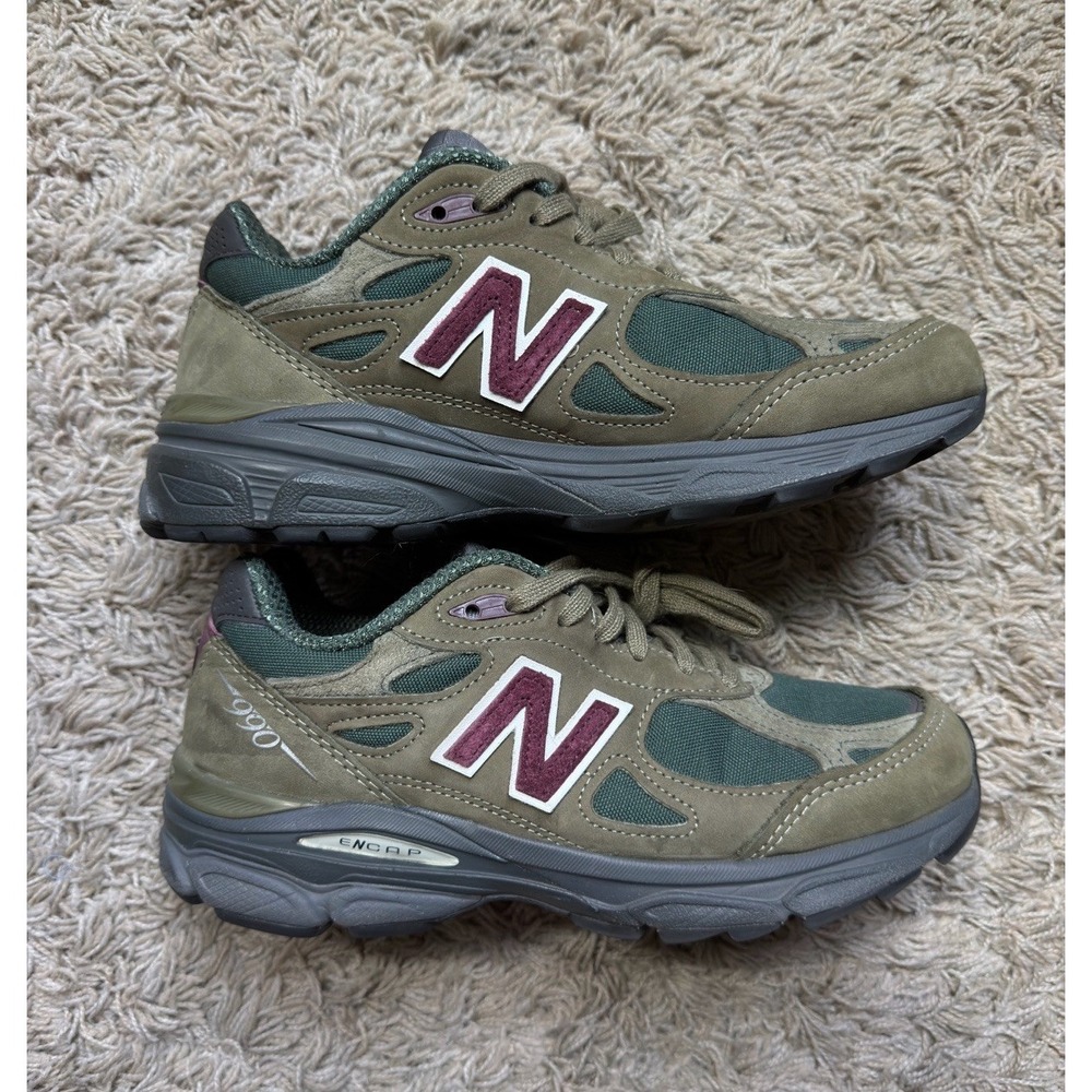 New Balance Teddy Santis 990v3 Made in USA M990GP3 Green Purple Suede Mens 5